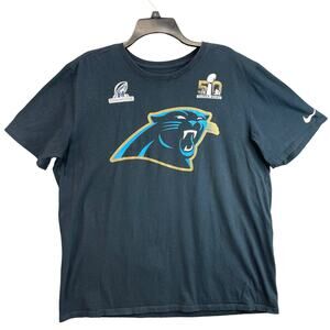 Superbowl Nike Shirt Carolina Panthers Men Size XL